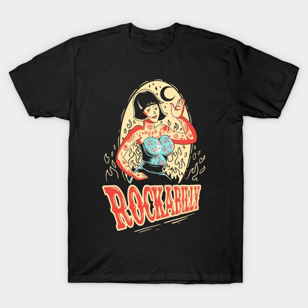 rockabilly burn T-Shirt by donipacoceng